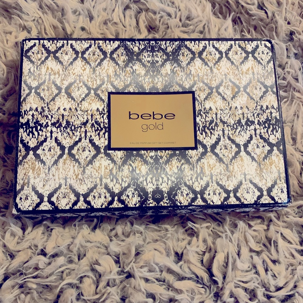 Bebe gold just parfum and lotion brand new